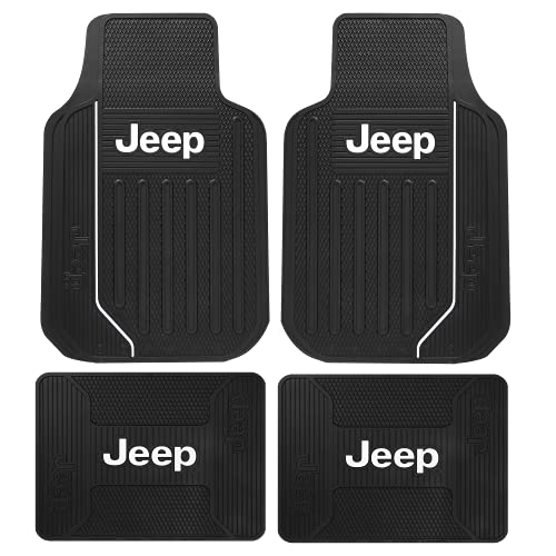 Jeep Wrangler Rubber Floor Mats With Jeep Logo