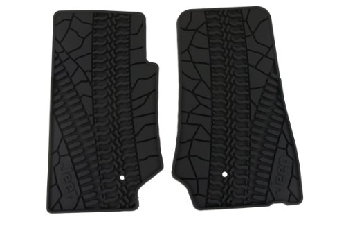 Jeep Wrangler 2 Door Front Rubber Slush Mats Mopar