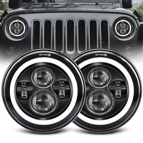 Jeep Wrangler Led Halo Headlights