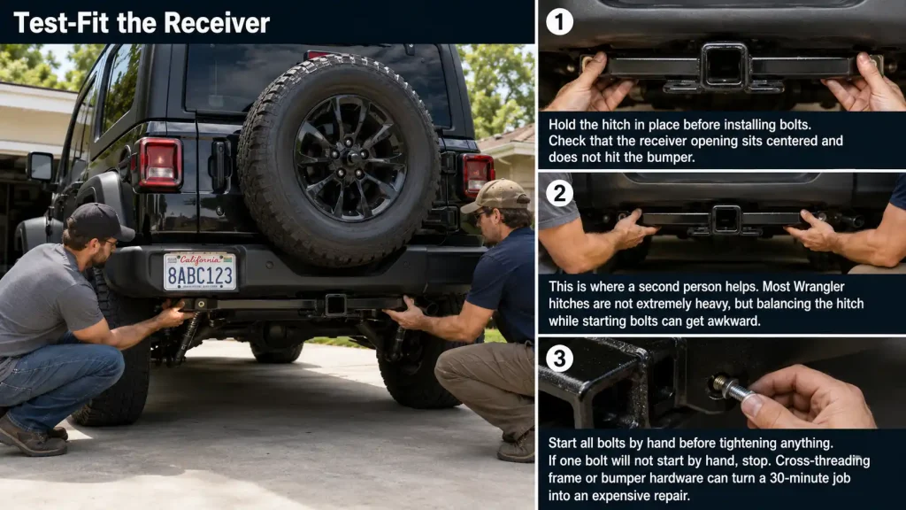 Fitting a hitch receiver step-by-step

