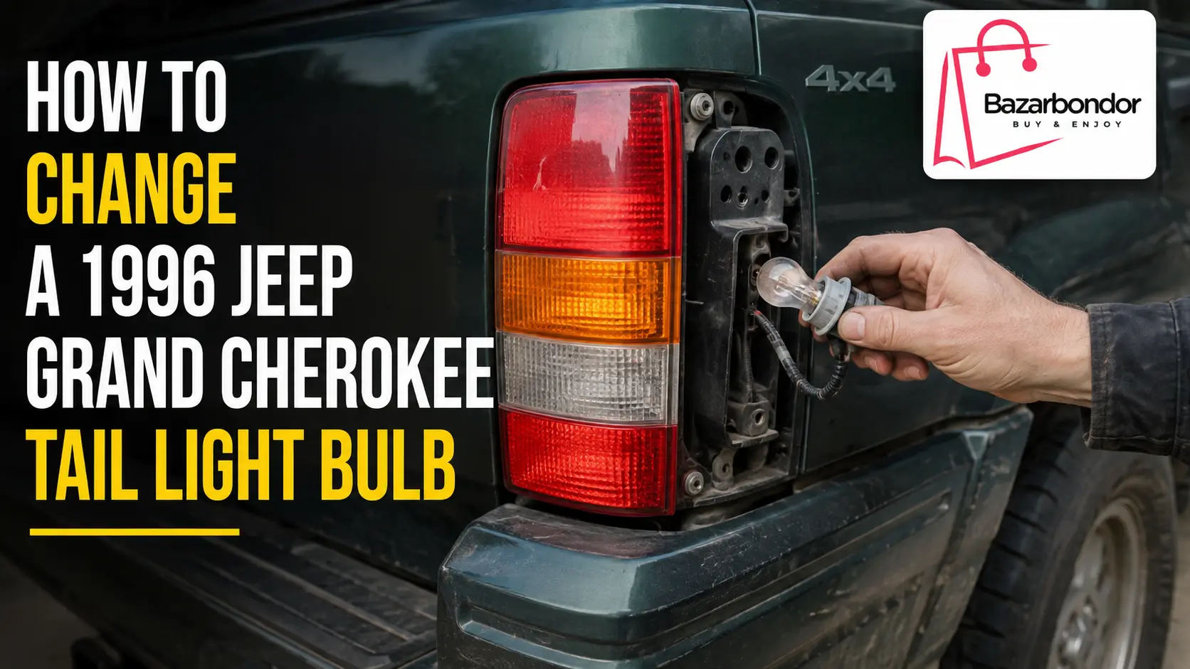 How to Change a 1996 Jeep Grand Cherokee Tail Light Bulb