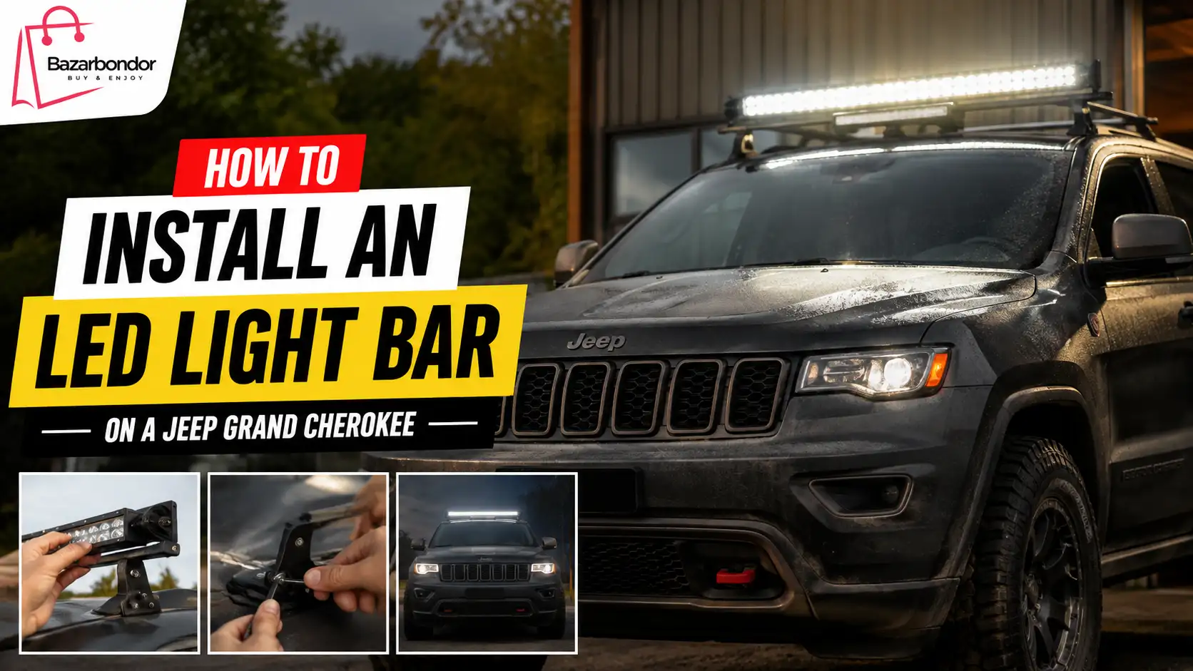 How to Install an LED Light Bar on a Jeep Grand Cherokee