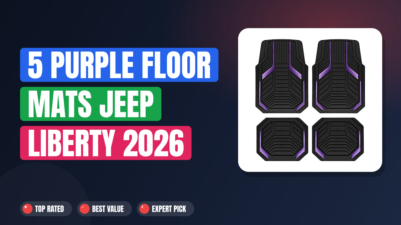5 Purple Floor Mats Jeep Liberty 2026