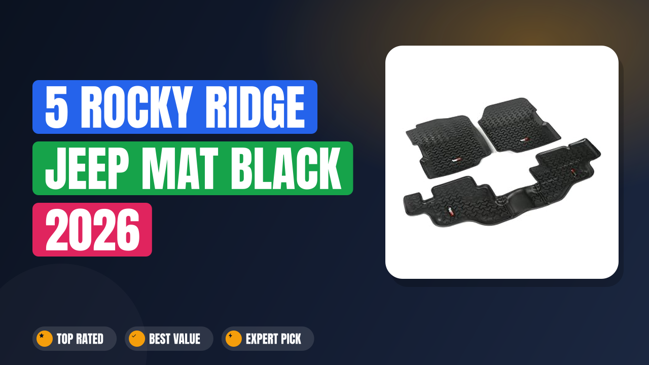 5 Rocky Ridge Jeep Mat Black 2026