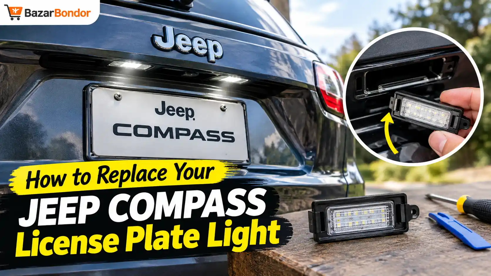 Replace Your Jeep Compass License Plate Light