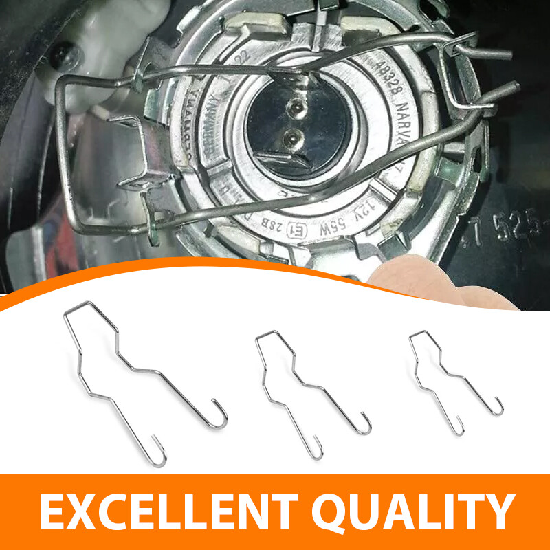 H11 bulb retaining clip and dust cover
