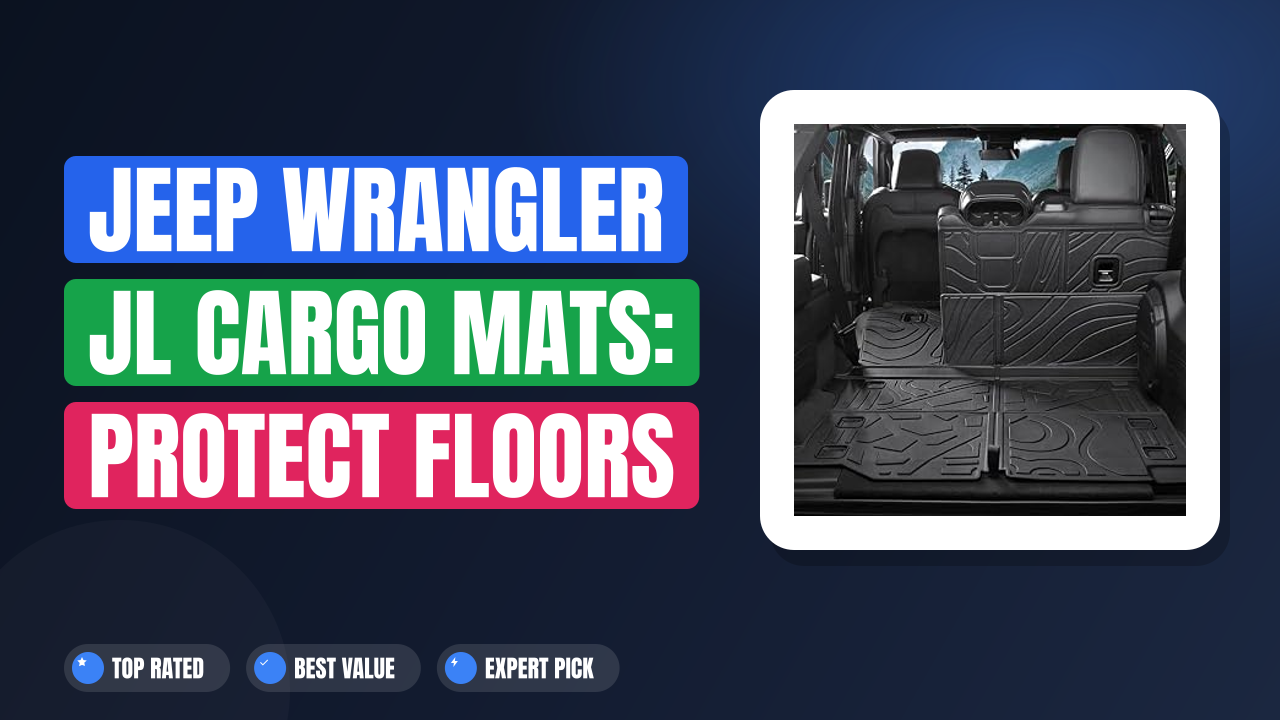 Jeep Wrangler JL Cargo Mats: Protect Floors From Mud & Grime