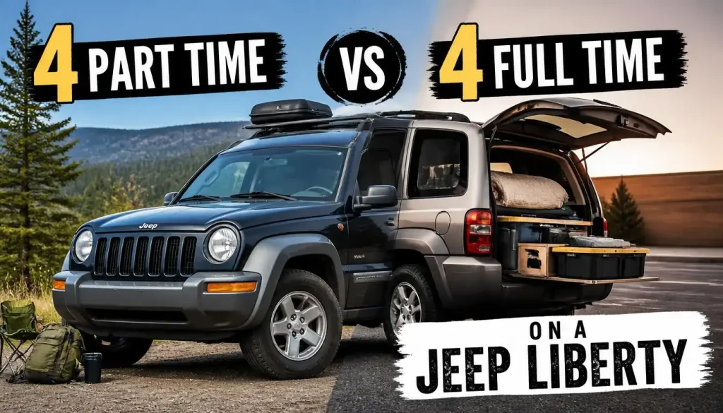 4 PART TIME vs 4 FULL TIME on a Jeep Liberty