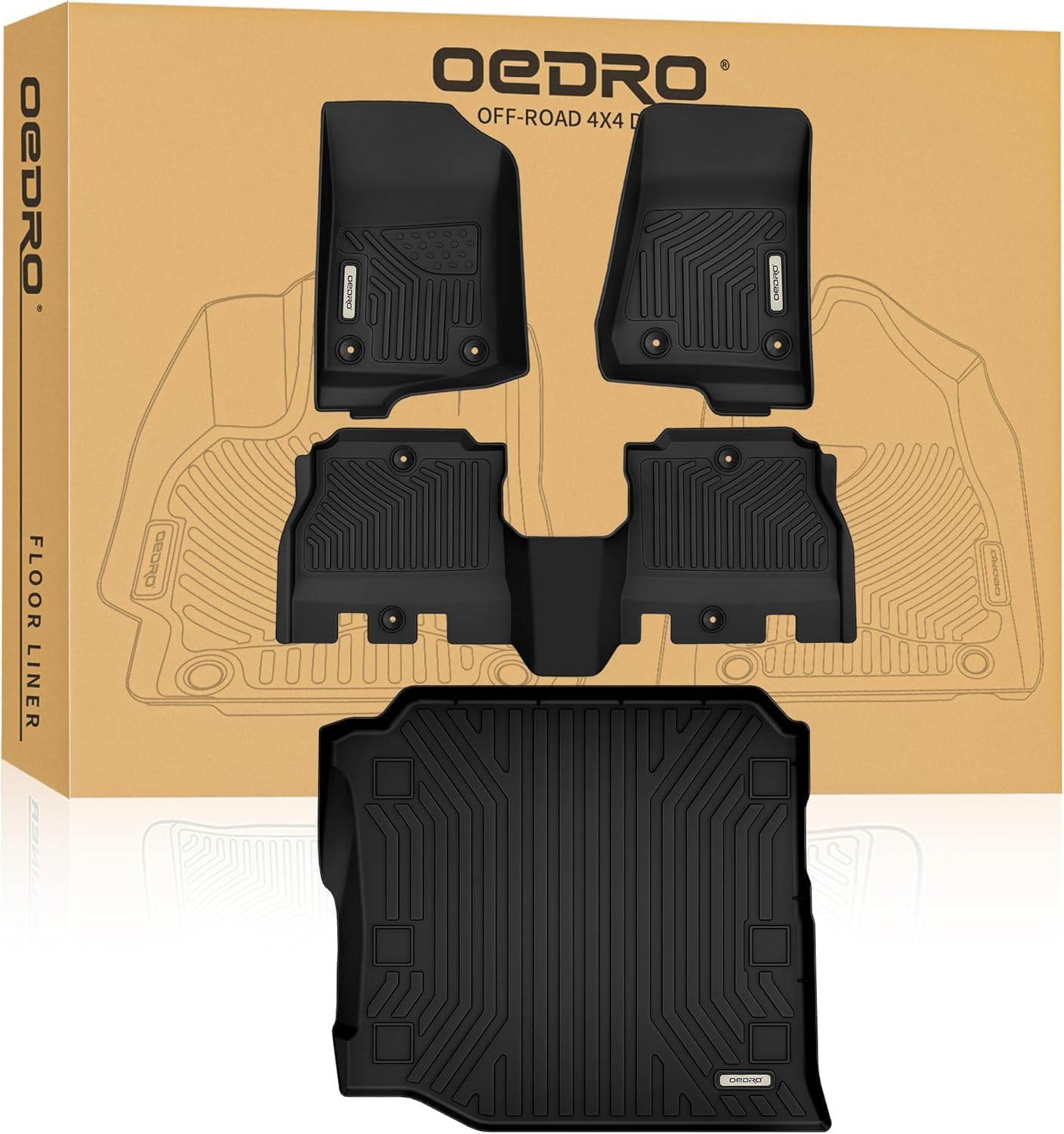 OEDRO Jeep JL All Weather Floor Mats