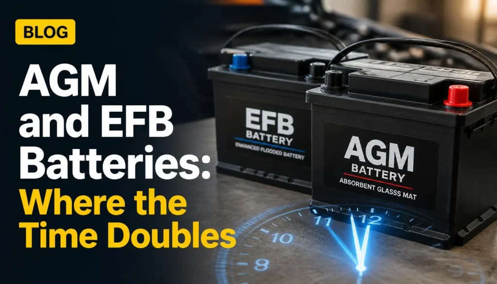 AGM and EFB Batteries Where the Time Doubles