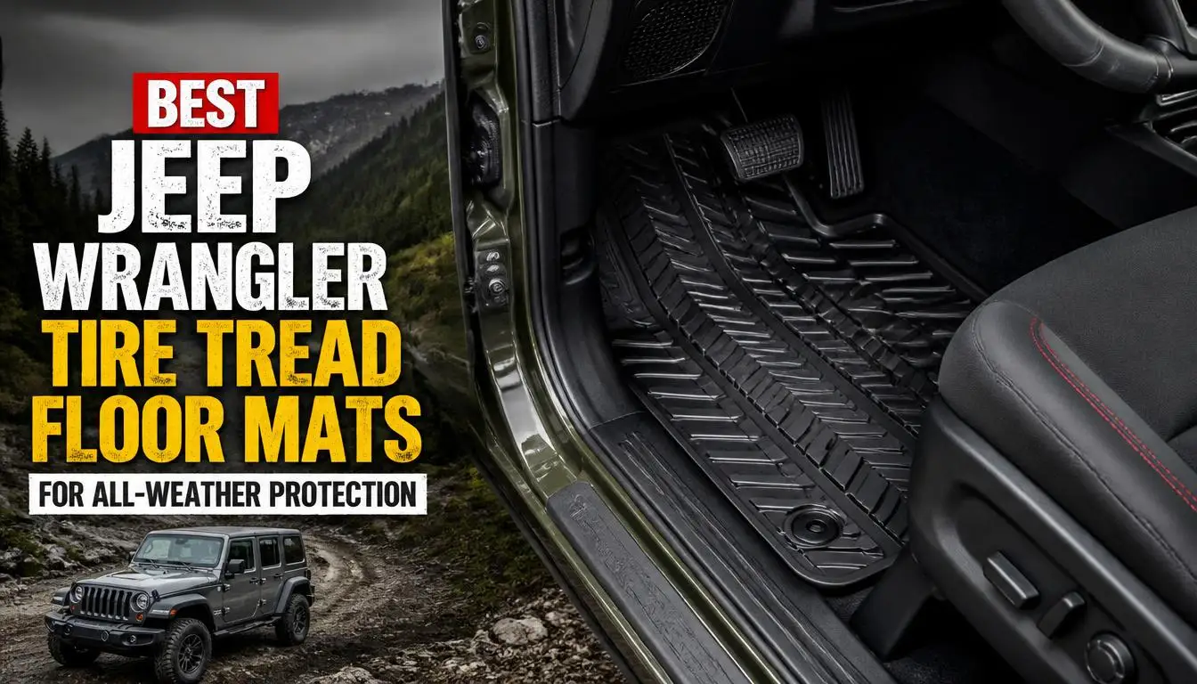 Best Jeep Wrangler Tire Tread Floor Mats for All-Weather Protection