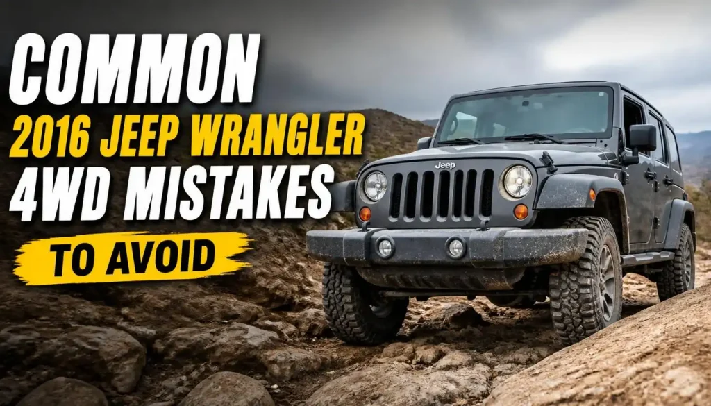 Common 2016 Jeep Wrangler 4WD Mistakes To Avoid