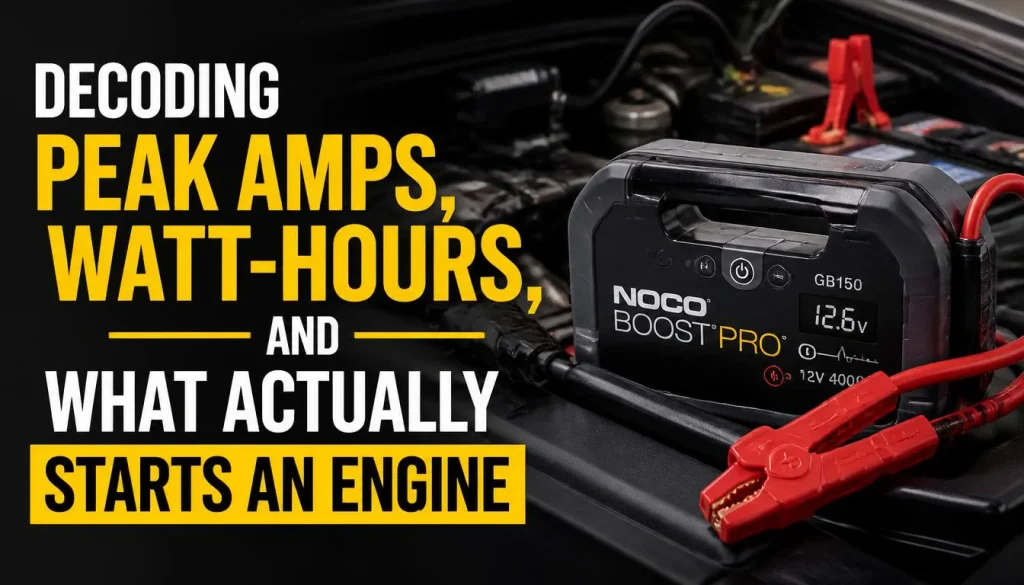 Decoding Peak Amps, Watt-Hours, and What Actually Starts an Engine