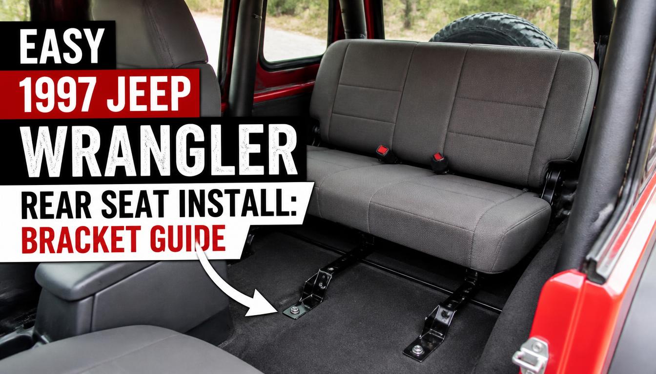 Easy 1997 Jeep Wrangler Rear Seat Install Bracket Guide