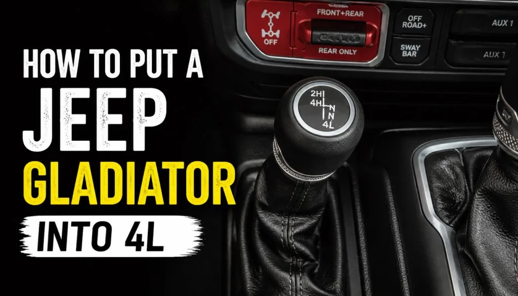 How to Put a Jeep Gladiator Into 4L