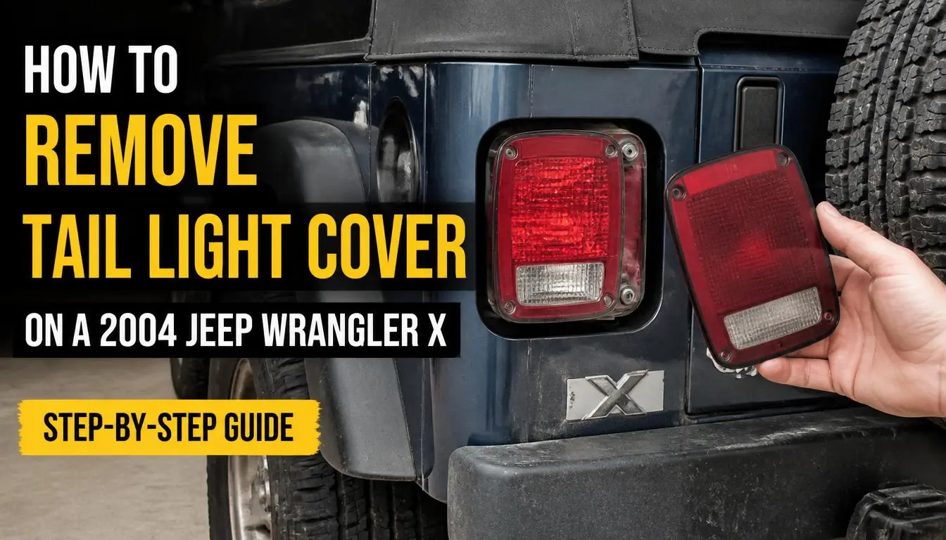 How to Remove Tail Light Cover on a 2004 Jeep Wrangler X