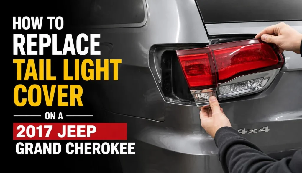 How to Replace Tail Light Cover on a 2017 Jeep Grand Cherokee