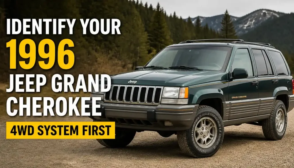 Identify Your 1996 Jeep Grand Cherokee 4WD System First