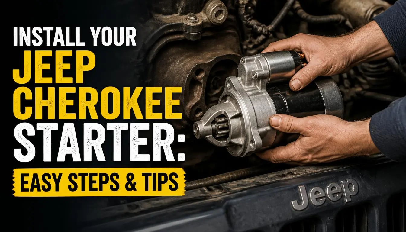 Install Your Jeep Cherokee Starter Easy Steps & Tips
