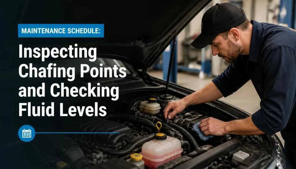 Maintenance Schedule Inspecting Chafing Points and Checking Fluid Levels