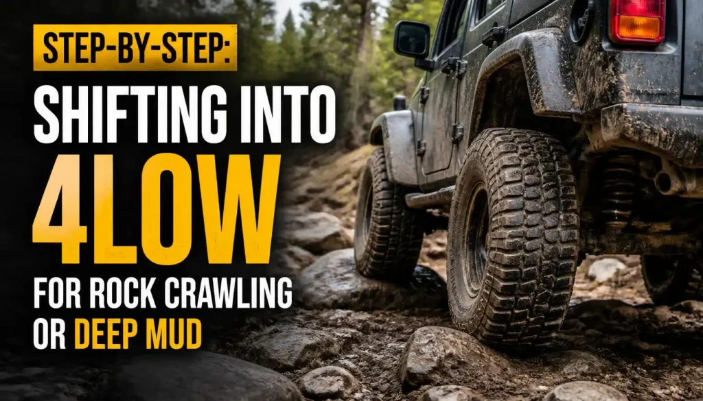 Step-by-Step Shifting into 4Low for Rock Crawling or Deep Mud