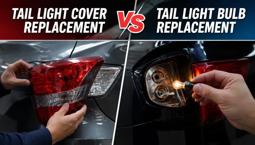 Tail Light Cover Replacement vs Tail Light Bulb Replacement