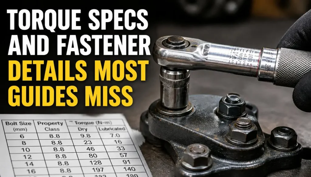 Torque Specs and Fastener Details Most Guides Miss