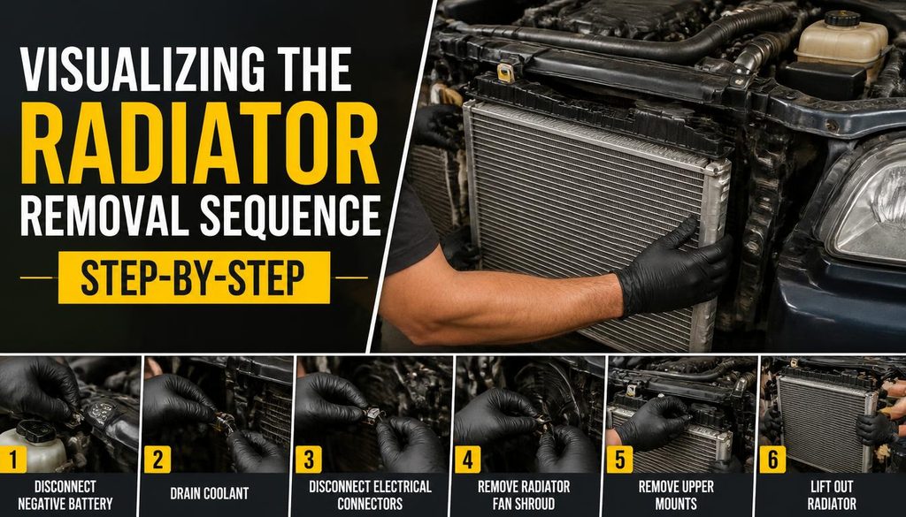 Visualizing the Radiator Removal Sequence Step-by-Step