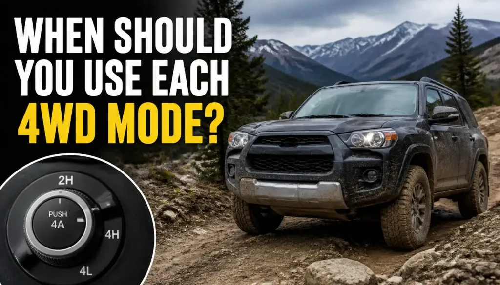 When Should You Use Each 4WD Mode