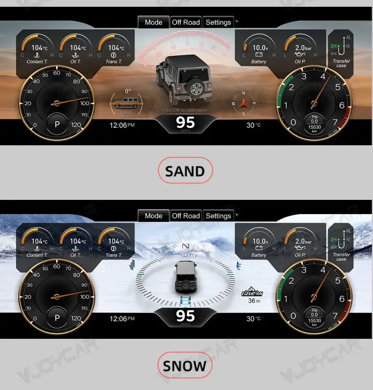 instrument cluster comparison
