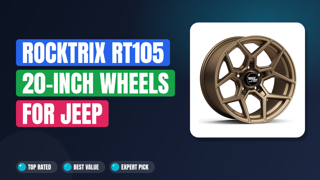 RockTrix RT105 20-Inch Wheels for Jeep Wrangler: Bold Style
