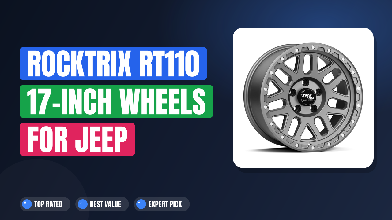 RockTrix RT110 17-Inch Wheels for Jeep Wrangler: Rugged