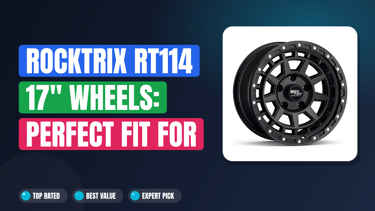 RockTrix RT114 17" Wheels: Perfect Fit for Your Jeep